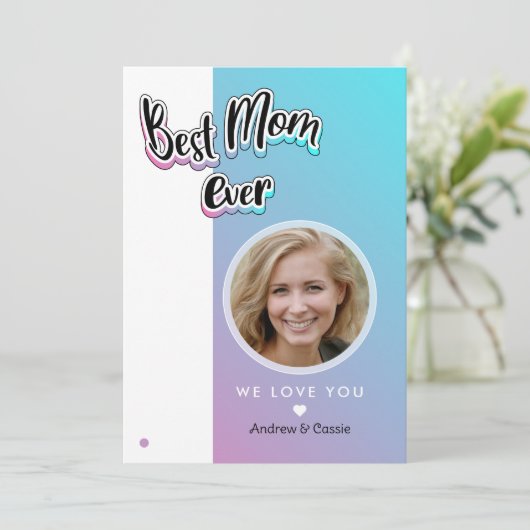 Beste moeder ooit feestdagenkaart (Staand voorkant)