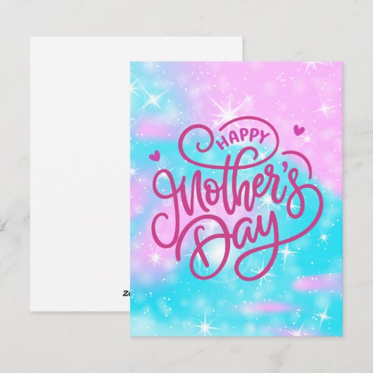 Beste moeder ooit feestdagenkaart (Voorkant / Achterkant)