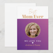 Beste moeder ooit feestdagenkaart (Voorkant / Achterkant)