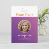 Beste moeder ooit feestdagenkaart (Staand voorkant)