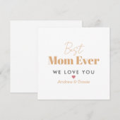 Beste moeder ooit feestdagenkaart (Voorkant / Achterkant)