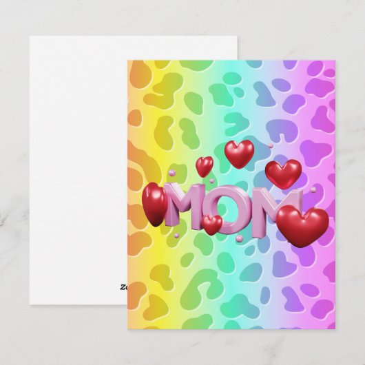 Beste moeder ooit  feestdagenkaart (Voorkant / Achterkant)