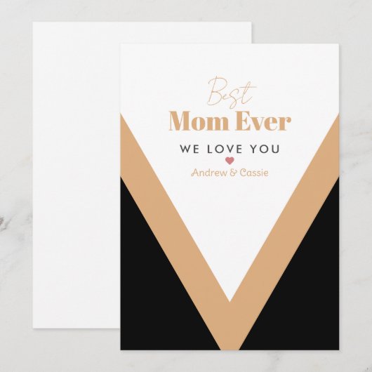 Beste moeder ooit feestdagenkaart (Voorkant / Achterkant)
