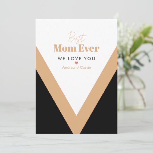 Beste moeder ooit feestdagenkaart (Staand voorkant)