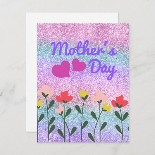 Beste moeder ooit  feestdagenkaart (Voorkant / Achterkant)