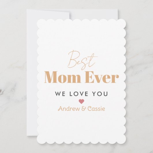 Beste moeder ooit feestdagenkaart (Voorkant)