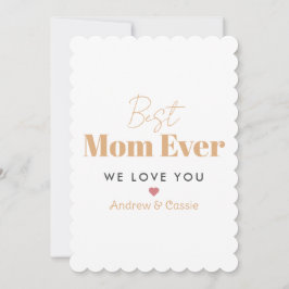 Beste moeder ooit feestdagenkaart