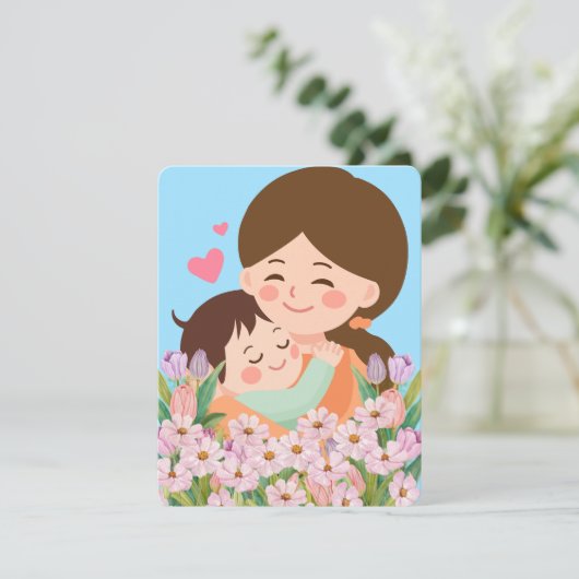 Beste moeder ooit  feestdagenkaart (Staand voorkant)