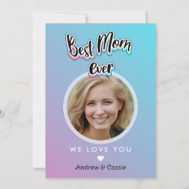 Beste moeder ooit feestdagenkaart