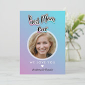 Beste moeder ooit feestdagenkaart (Staand voorkant)
