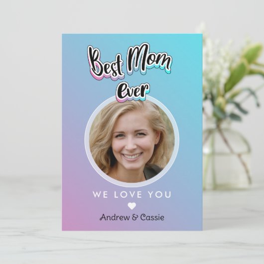 Beste moeder ooit feestdagenkaart (Staand voorkant)