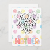 Beste moeder ooit  feestdagenkaart (Voorkant / Achterkant)