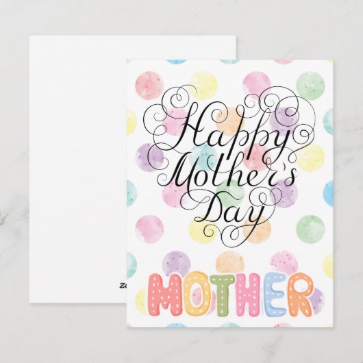 Beste moeder ooit feestdagenkaart (Voorkant / Achterkant)