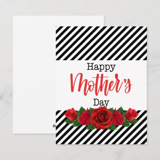 Beste moeder ooit  feestdagenkaart (Voorkant / Achterkant)