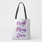 Beste Moeder ooit Floral Design Tote Bag (Voorkant)