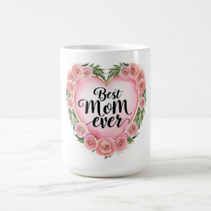 Beste moeder ooit - Floral Moederdag Gift Koffiemok