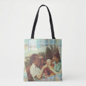 Beste moeder ooit foto aangepaste aandenken pastel tote bag (Voorkant)