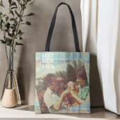 Beste moeder ooit foto aangepaste aandenken pastel tote bag
