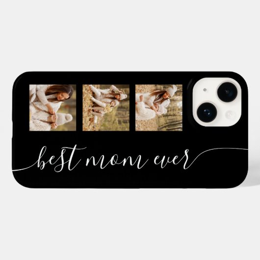 Beste Moeder Ooit Foto Afbeelding Elegante Script Case-Mate iPhone Case (Achterkant (horizontaal))