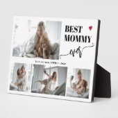 Beste moeder ooit foto collage aandenken fotoplaat (Zijkant)