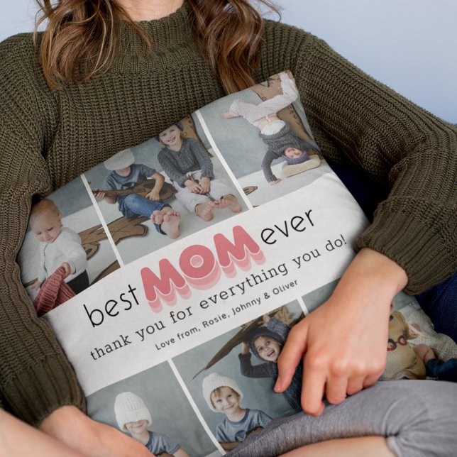 Beste Moeder Ooit Foto Collage Kussen (Creator heeft geüpload)