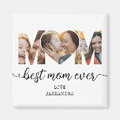 Beste Moeder Ooit Foto Collage Moeders Cadeau Magneet (Voorkant)