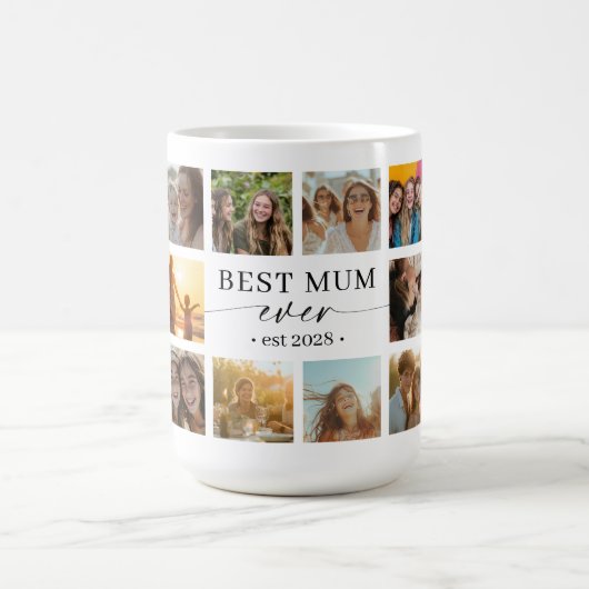 Beste Moeder Ooit Foto Collage Mok Cadeau (Center)