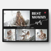 Beste moeder ooit foto collage zwart fotoplaat (voorkant)