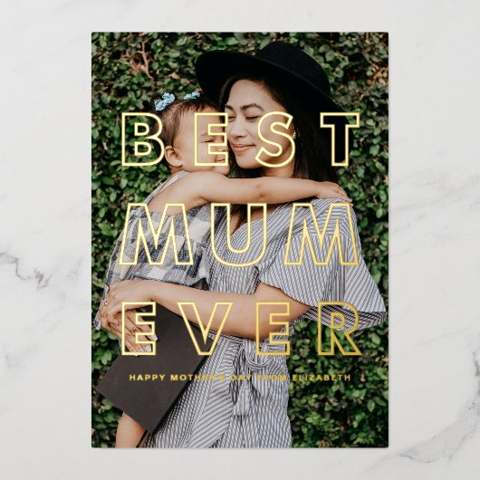 Beste moeder ooit | Foto Happy Moederdag Kaart (Voorkant)