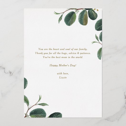 Beste moeder ooit | Foto Happy Moederdag Kaart (Achterkant)