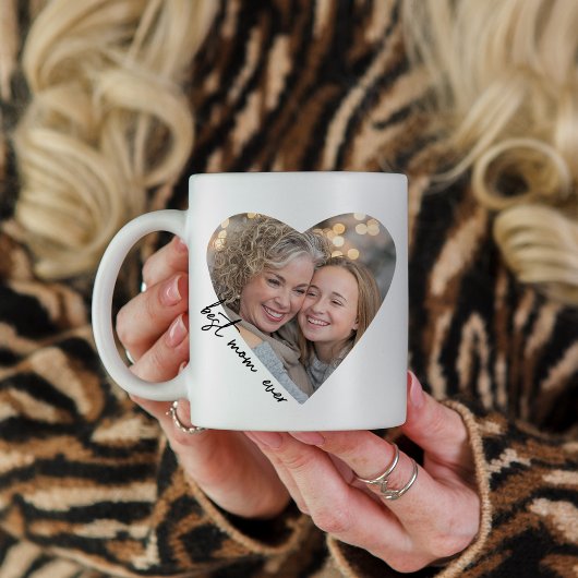 Beste moeder ooit foto hartvormige Moederdag Koffiemok