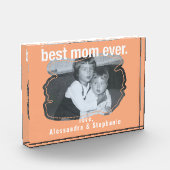 Beste moeder ooit foto houden sake aangepaste boho (Links)