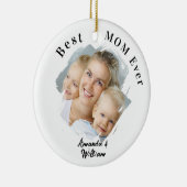 Beste moeder ooit foto keramisch ornament (Rechts)