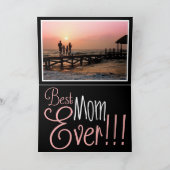 Beste Moeder Ooit!!! Foto Moederdag Groet Kaart (Binnen)