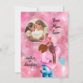 Beste moeder ooit Foto Moederdag Groetkaart Feestdagenkaart (Voorkant)