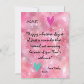 Beste moeder ooit Foto Moederdag Groetkaart Feestdagenkaart (Achterkant)