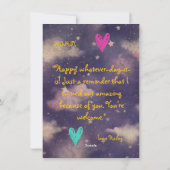 Beste Moeder Ooit  Foto Moederdag Groetkaart Feestdagenkaart (Achterkant)