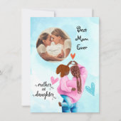 Beste Moeder Ooit Foto Moederdag Grouskaart Feestdagenkaart (Voorkant)