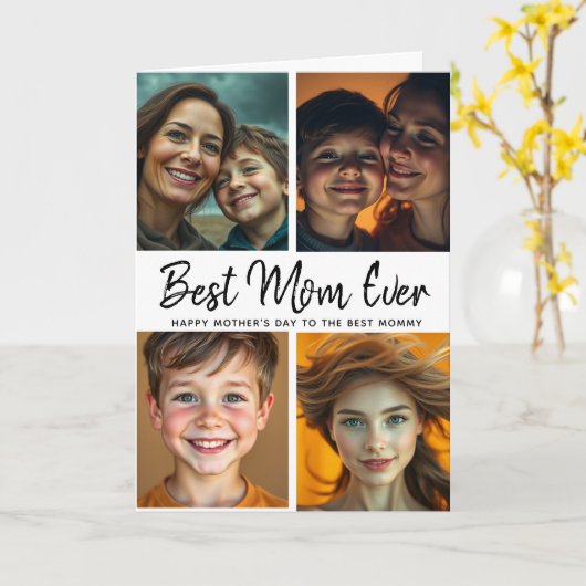 Beste moeder ooit | Foto Moederdag  Kaart (Gele Bloem)