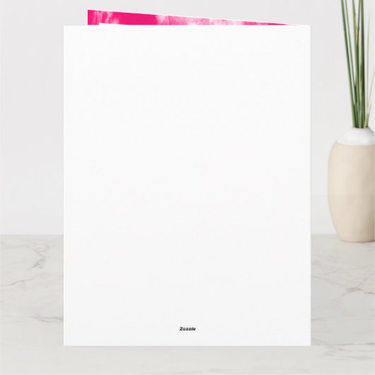 Beste Moeder Ooit Foto Moederdag Roze Tie Dye Kaart (Achterkant)