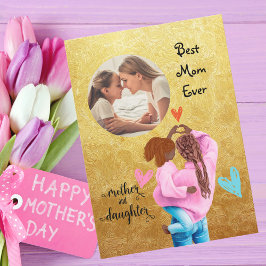 Beste moeder ooit foto Moederdag Wenskaart Feestdagenkaart