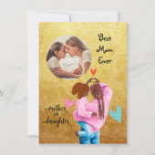 Beste moeder ooit foto Moederdag Wenskaart Feestdagenkaart (Voorkant)