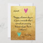 Beste moeder ooit foto Moederdag Wenskaart Feestdagenkaart (Achterkant)