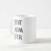 Beste moeder ooit Foto Mok - Aangepaste naam Moede (Voorkant links)
