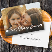 Beste Moeder Ooit Foto XOXO Hartjes Moederdag Kaar Feestdagenkaart