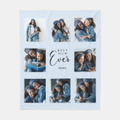 Beste moeder ooit fotocollage lichtblauwe moeder fleece deken (Voorkant)