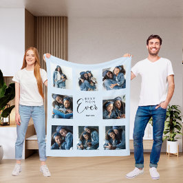 Beste moeder ooit fotocollage lichtblauwe moeder fleece deken