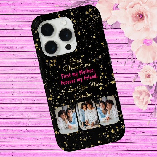 Beste Moeder ooit Fotocollage Modern Moederdag Case-Mate iPhone Case