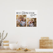Beste Moeder Ooit Foto's Hart Moederdag Cadeaus Poster (Keuken)