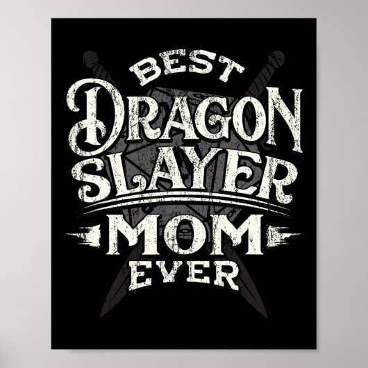 Beste moeder ooit Funny Moederdag Rpg Gamer Vrouwe Poster (Voorkant)